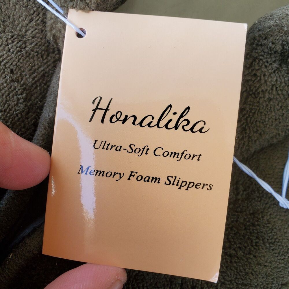 Honalika Olive Green Slippers Size XL - Picture 4 of 6